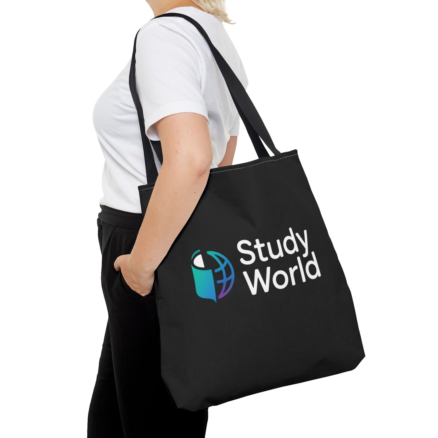 Study World Tote Bag - Stylish, Reusable Bag for Students, Eco-Friendly Shopping, Perfect for College, Travel, Gifts