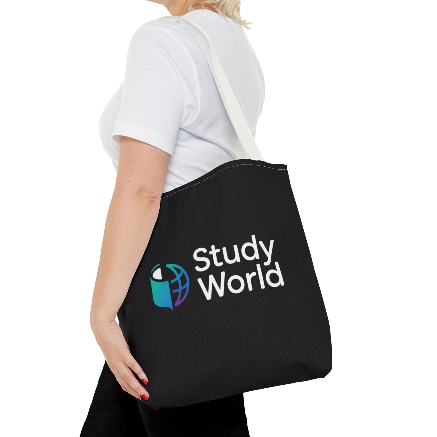Study World Tote Bag - Stylish, Reusable Bag for Students, Eco-Friendly Shopping, Perfect for College, Travel, Gifts