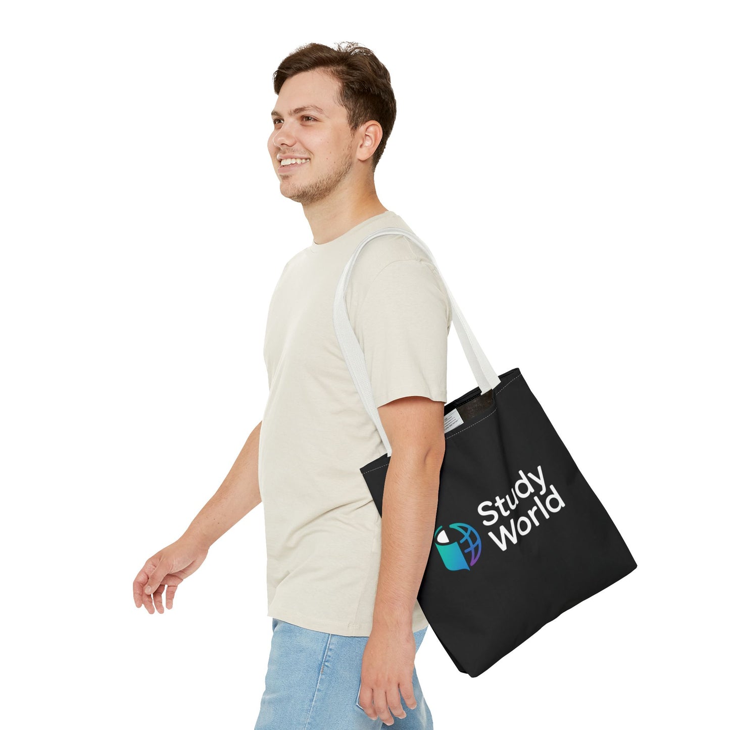 Study World Tote Bag - Stylish, Reusable Bag for Students, Eco-Friendly Shopping, Perfect for College, Travel, Gifts