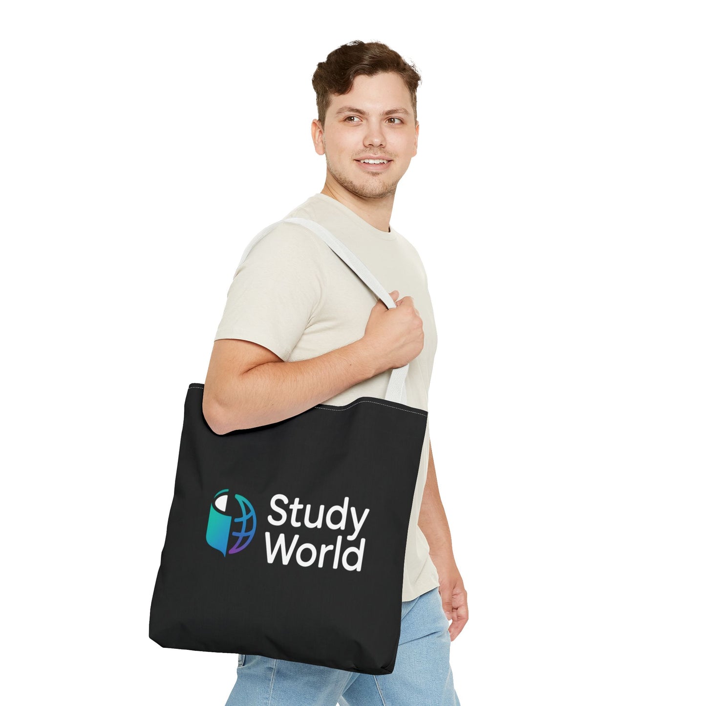Study World Tote Bag - Stylish, Reusable Bag for Students, Eco-Friendly Shopping, Perfect for College, Travel, Gifts
