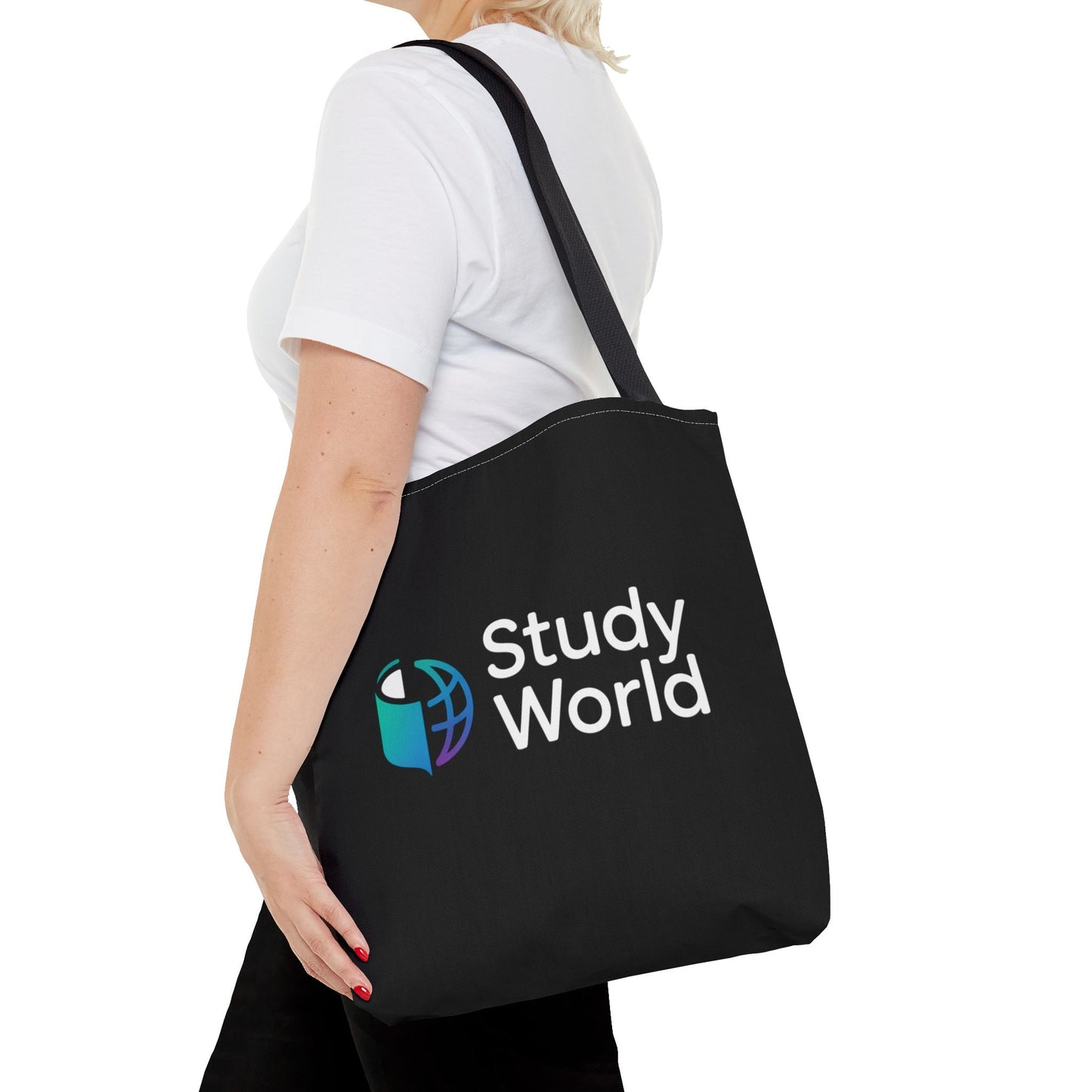 Study World Tote Bag - Stylish, Reusable Bag for Students, Eco-Friendly Shopping, Perfect for College, Travel, Gifts