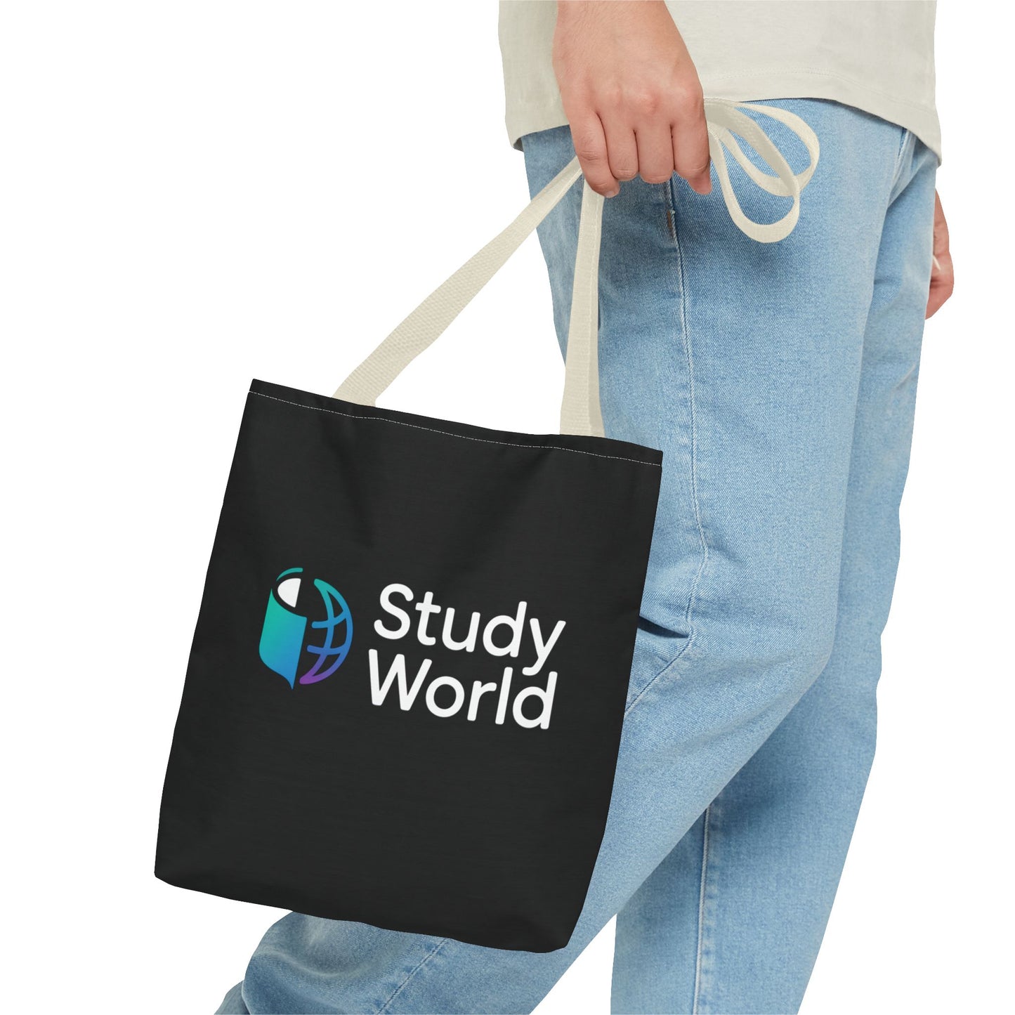 Study World Tote Bag - Stylish, Reusable Bag for Students, Eco-Friendly Shopping, Perfect for College, Travel, Gifts