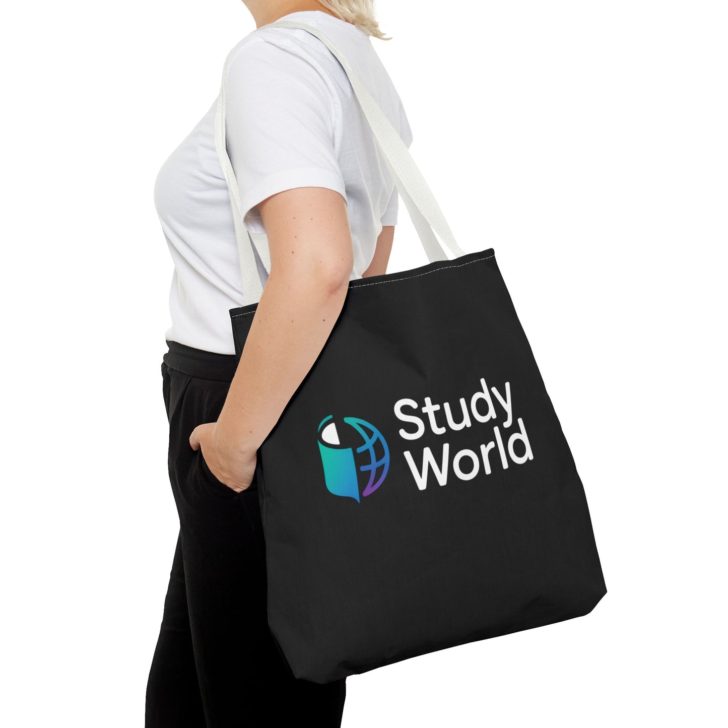 Study World Tote Bag - Stylish, Reusable Bag for Students, Eco-Friendly Shopping, Perfect for College, Travel, Gifts