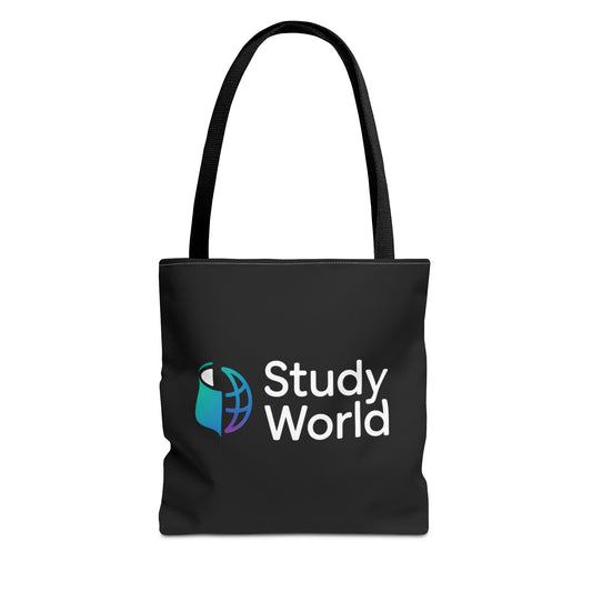 Study World Tote Bag - Stylish, Reusable Bag for Students, Eco-Friendly Shopping, Perfect for College, Travel, Gifts