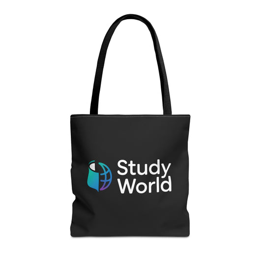 Study World Tote Bag - Stylish, Reusable Bag for Students, Eco-Friendly Shopping, Perfect for College, Travel, Gifts